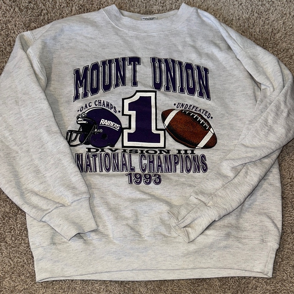 Mount Union Gray Sweater